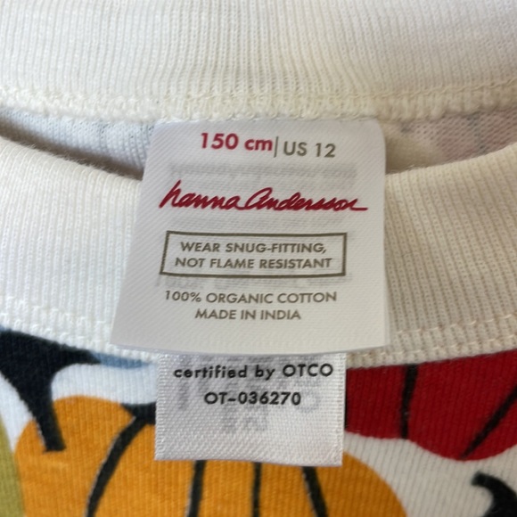 Hanna Andersson Pumpkin Pajamas - Size 12 - Picture 4 of 4
